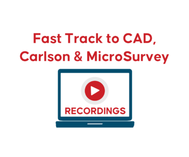 Recordings of That CAD Girl's<br>Fast Track to CAD, Carlson & MicroSurvey